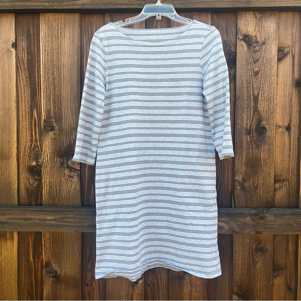 Garnet Hill Striped Organic Cotton Tunic Top